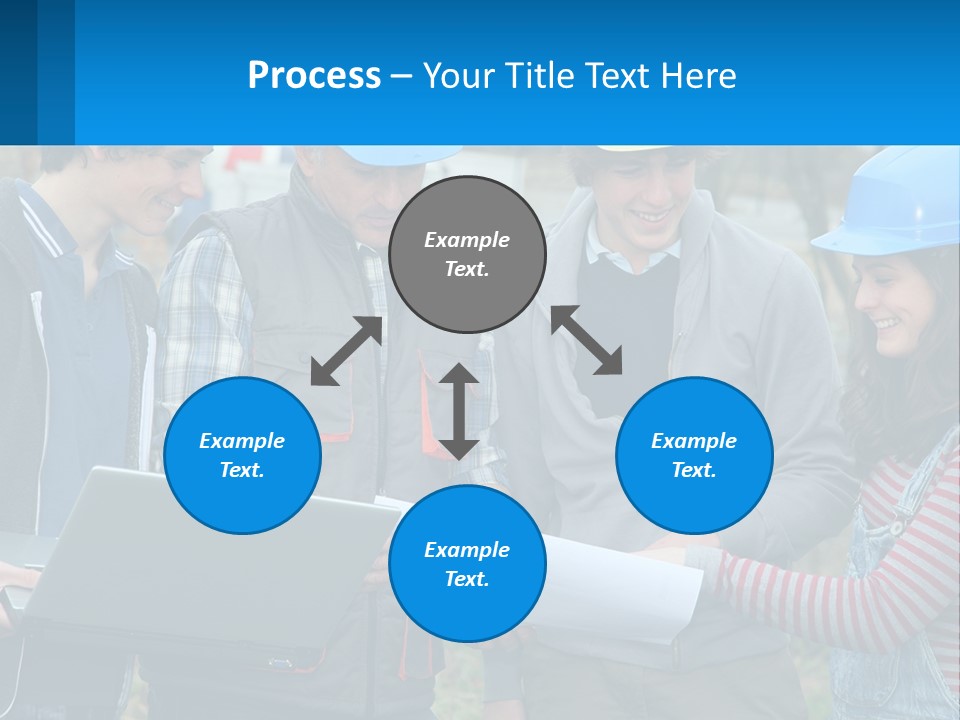 Outdoors Students Caucasian PowerPoint Template