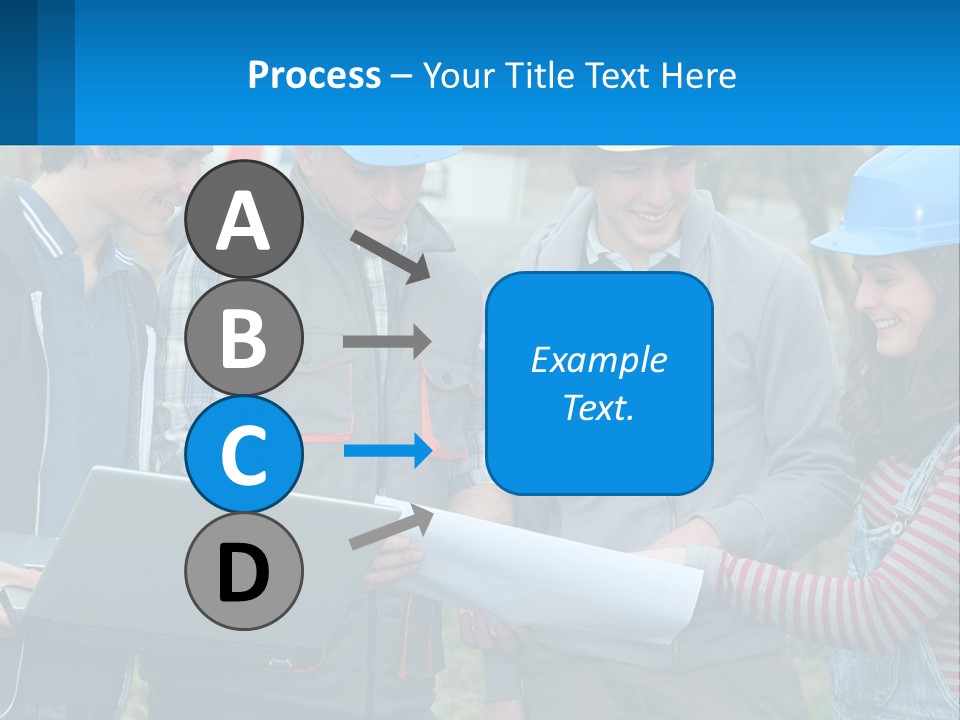 Outdoors Students Caucasian PowerPoint Template