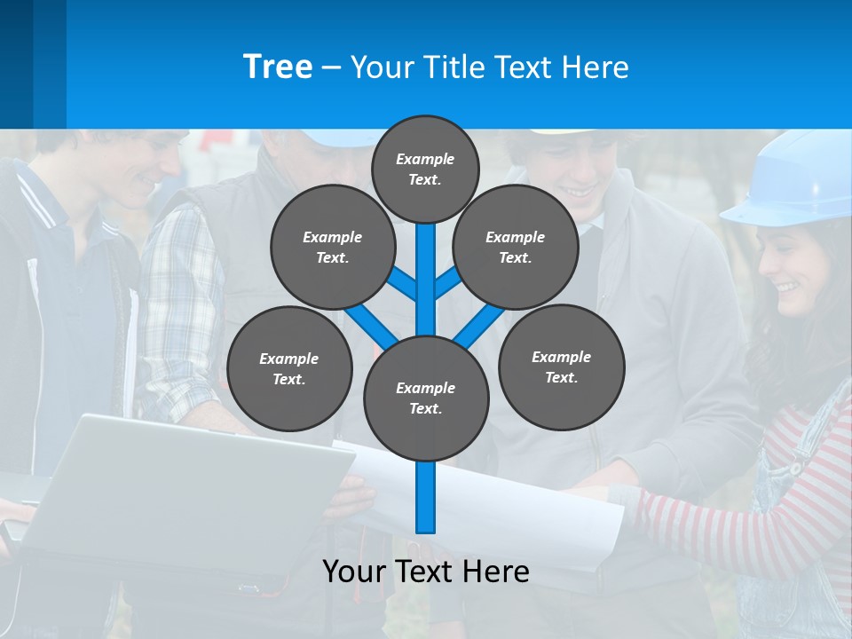 Outdoors Students Caucasian PowerPoint Template