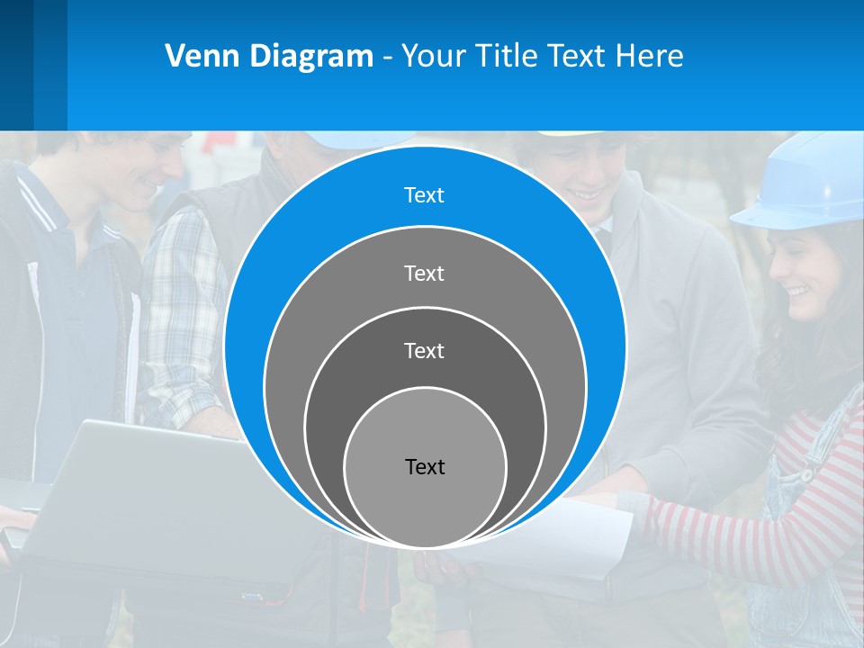 Outdoors Students Caucasian PowerPoint Template