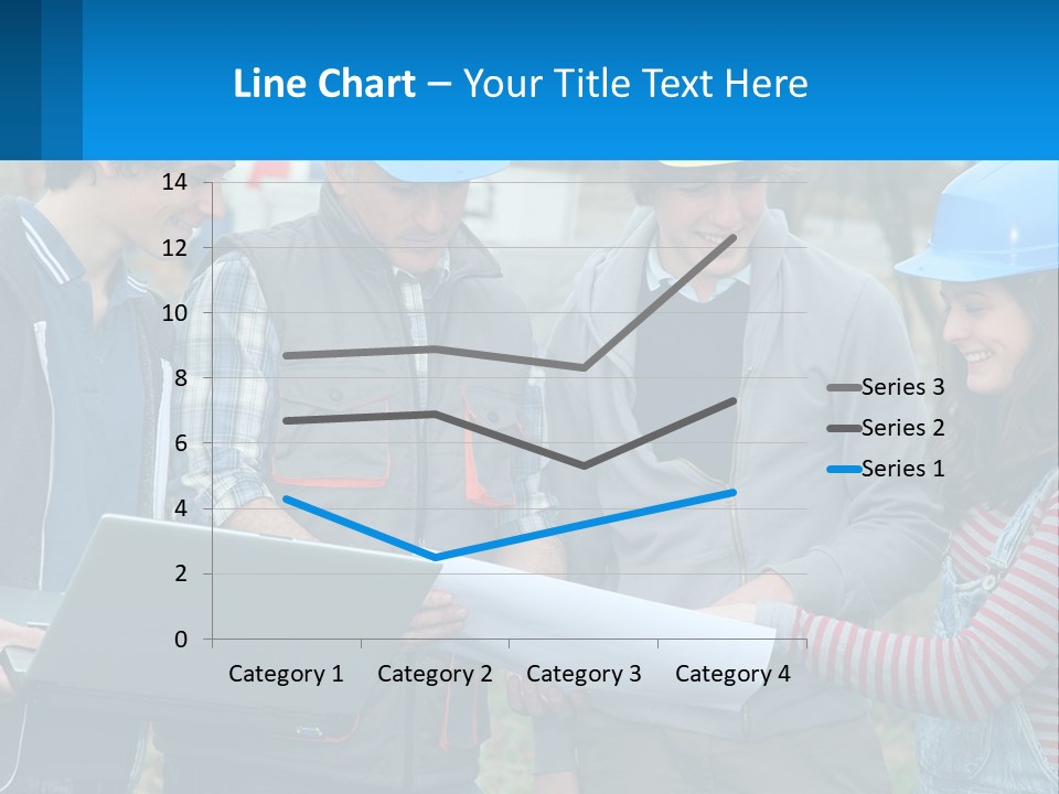 Outdoors Students Caucasian PowerPoint Template