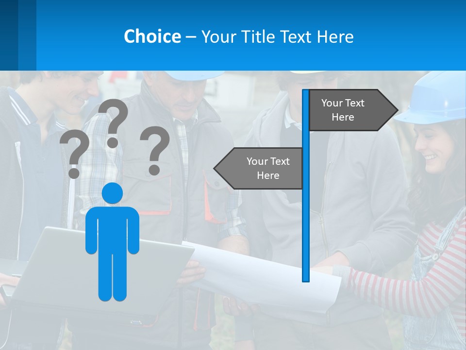 Outdoors Students Caucasian PowerPoint Template