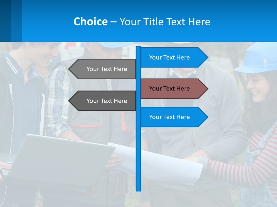 Outdoors Students Caucasian PowerPoint Template