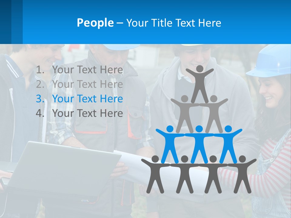 Outdoors Students Caucasian PowerPoint Template