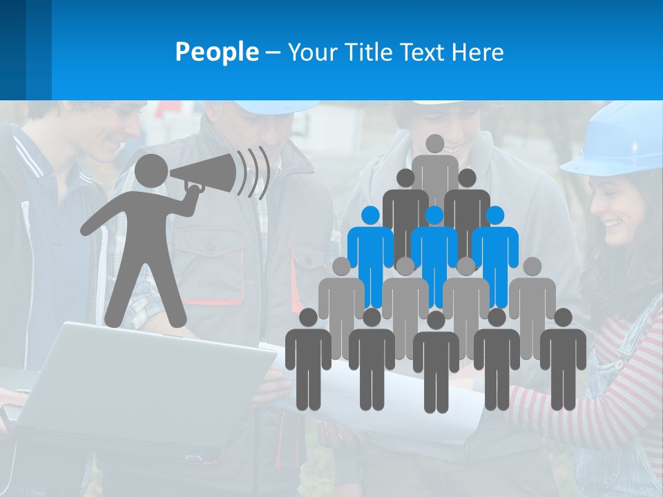 Outdoors Students Caucasian PowerPoint Template