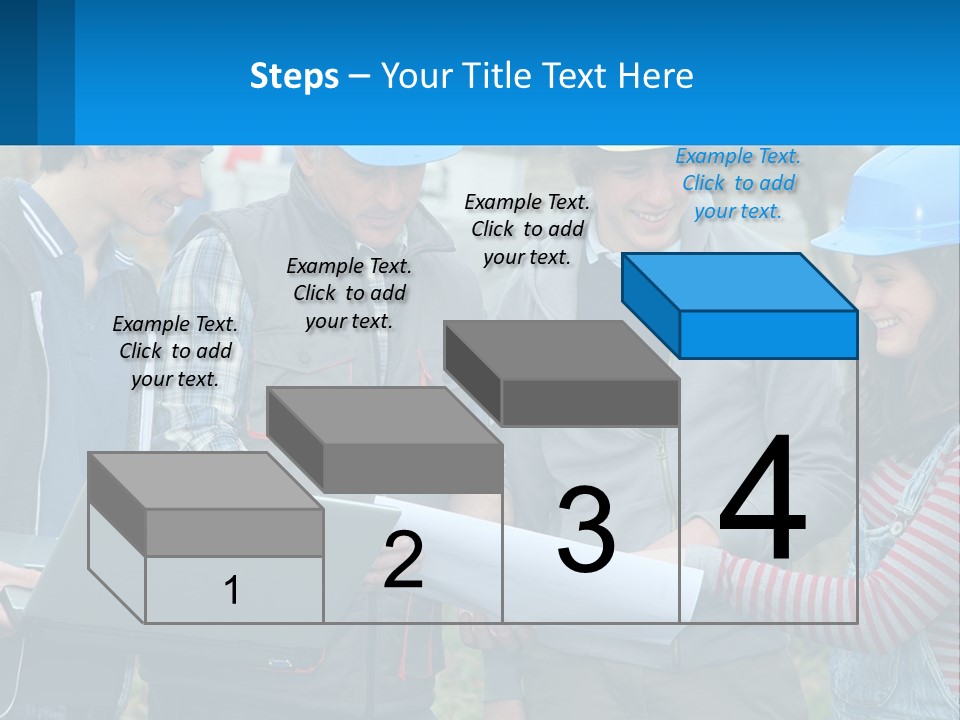 Outdoors Students Caucasian PowerPoint Template