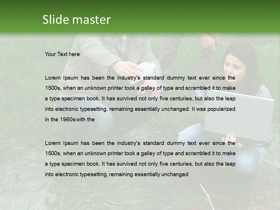 Aquatic Trainer Drinking PowerPoint Template