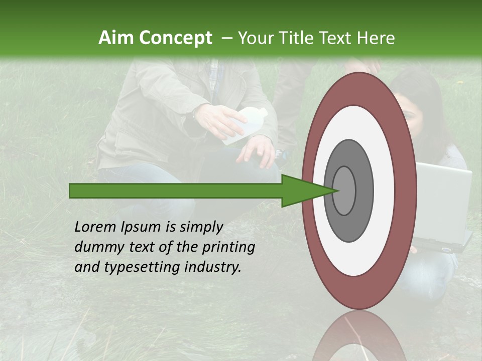 Aquatic Trainer Drinking PowerPoint Template