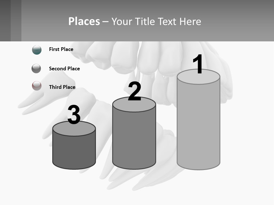 Isolated Medical Lower PowerPoint Template
