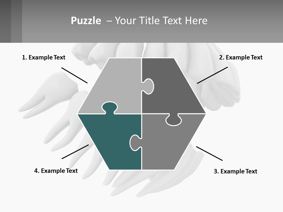 Isolated Medical Lower PowerPoint Template