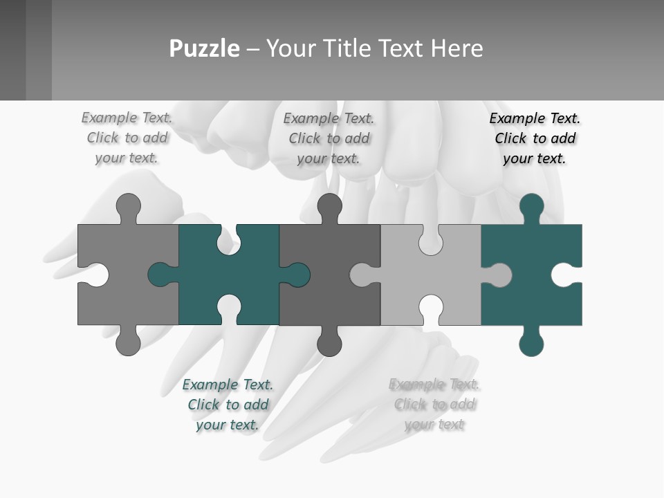 Isolated Medical Lower PowerPoint Template