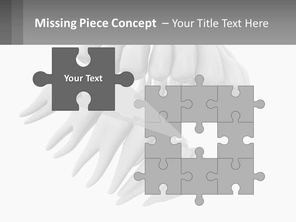 Isolated Medical Lower PowerPoint Template