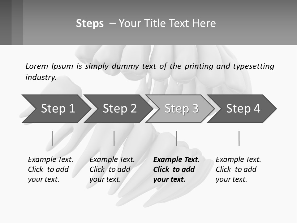 Isolated Medical Lower PowerPoint Template