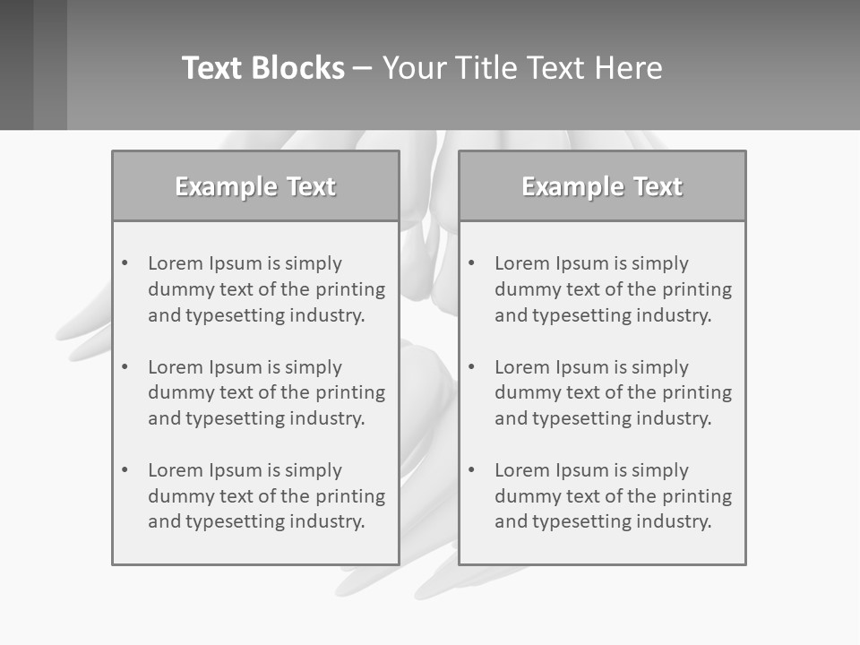 Isolated Medical Lower PowerPoint Template
