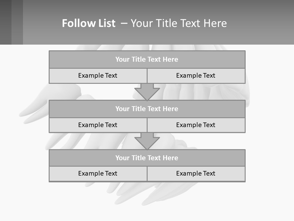 Isolated Medical Lower PowerPoint Template