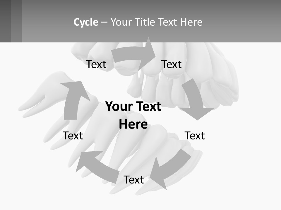 Isolated Medical Lower PowerPoint Template