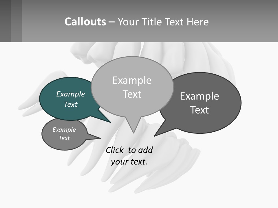 Isolated Medical Lower PowerPoint Template