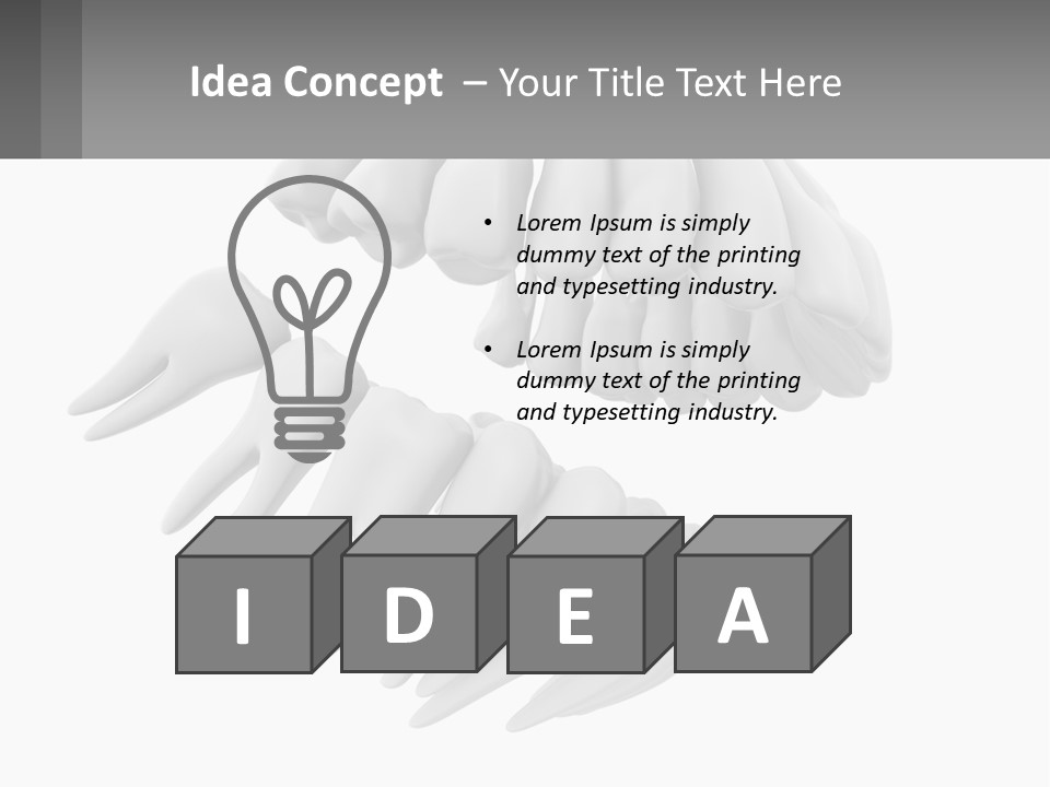 Isolated Medical Lower PowerPoint Template