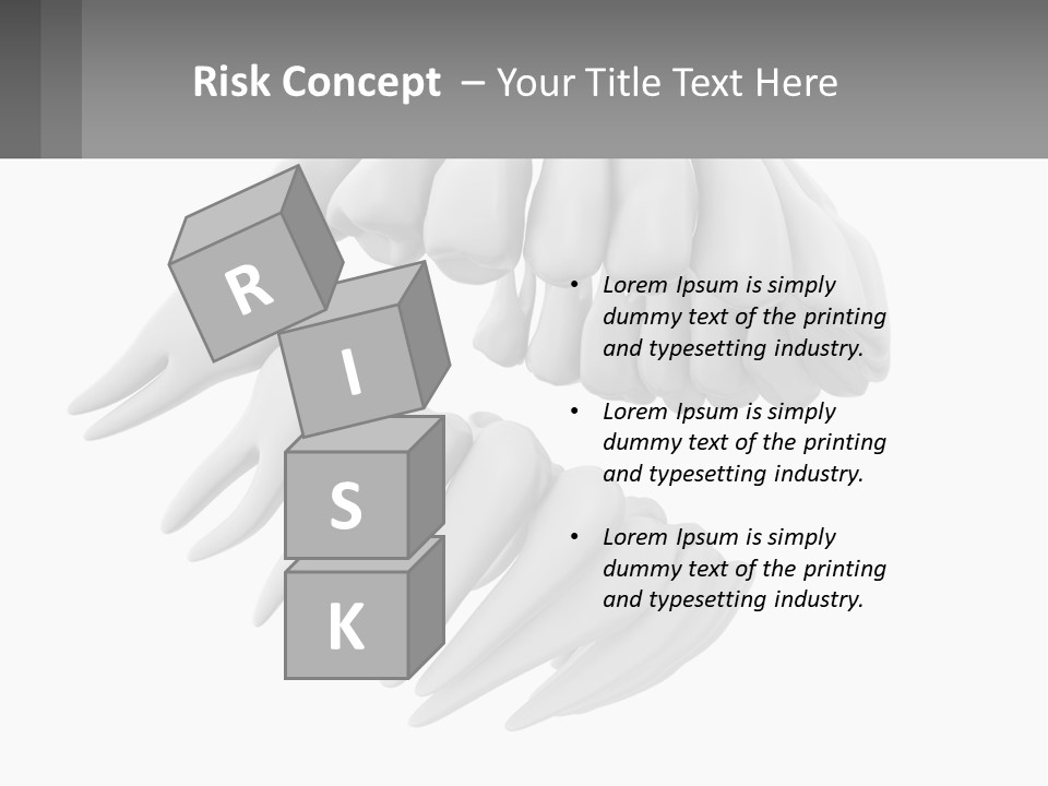 Isolated Medical Lower PowerPoint Template