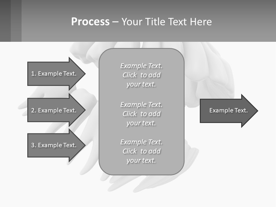 Isolated Medical Lower PowerPoint Template