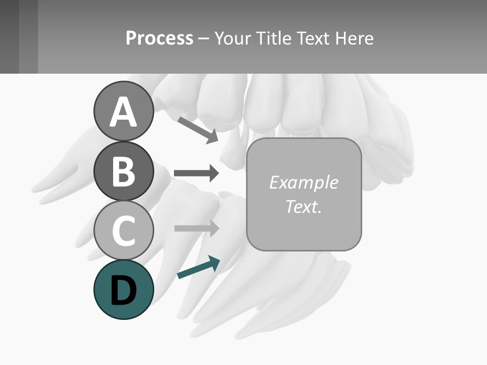 Isolated Medical Lower PowerPoint Template