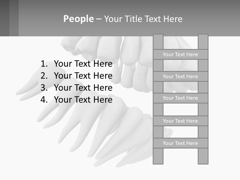 Isolated Medical Lower PowerPoint Template