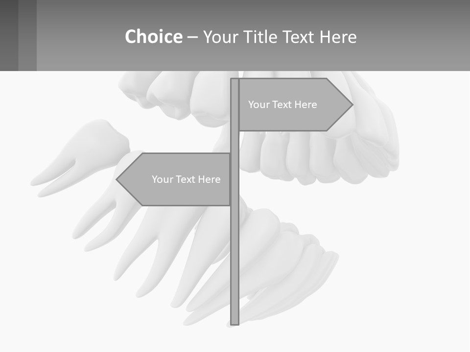 Isolated Medical Lower PowerPoint Template