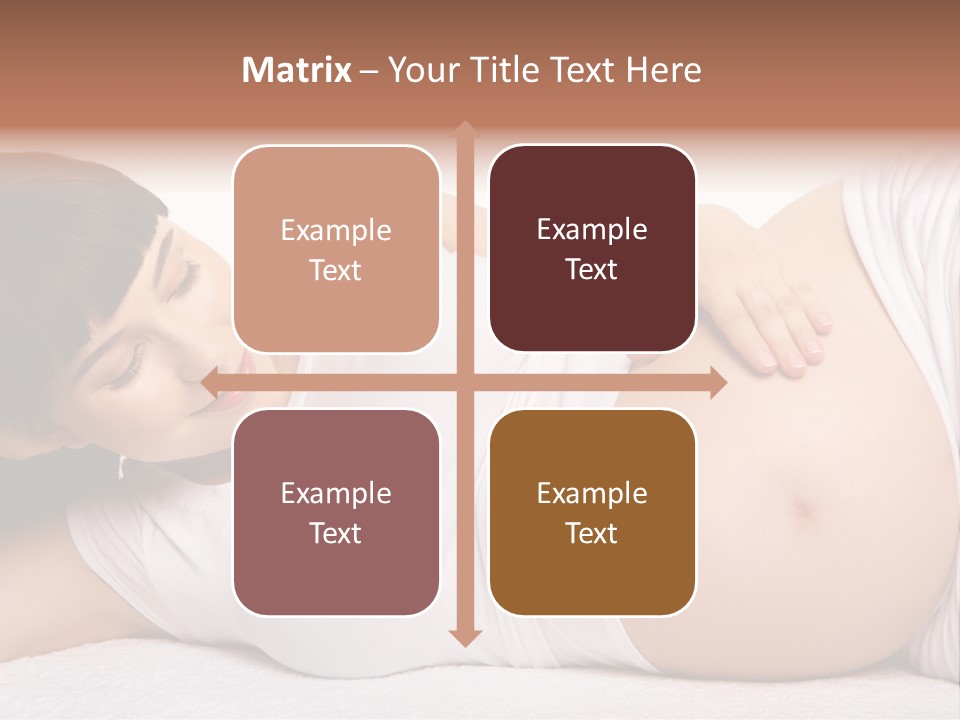 Isolated Feminine Navel PowerPoint Template