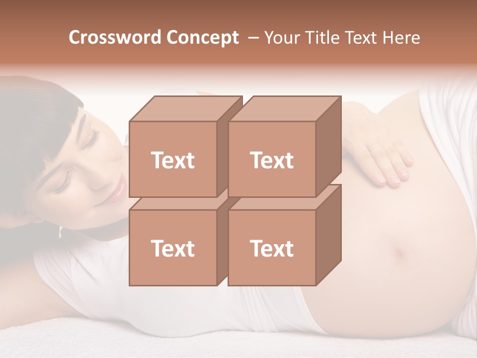 Isolated Feminine Navel PowerPoint Template