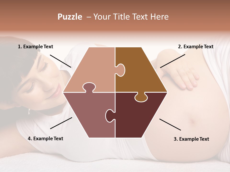 Isolated Feminine Navel PowerPoint Template