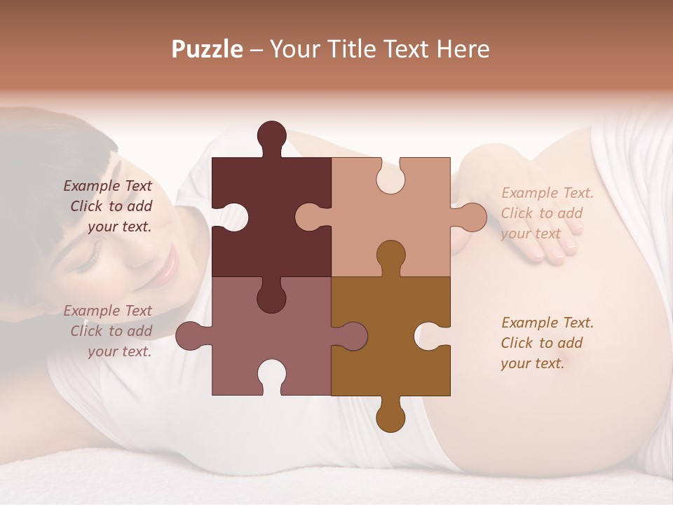 Isolated Feminine Navel PowerPoint Template