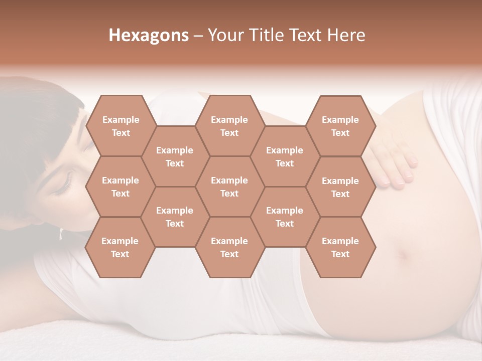 Isolated Feminine Navel PowerPoint Template