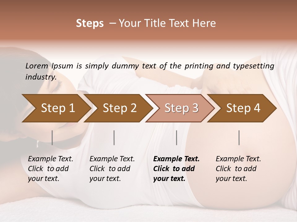 Isolated Feminine Navel PowerPoint Template
