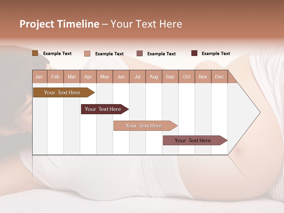 Isolated Feminine Navel PowerPoint Template