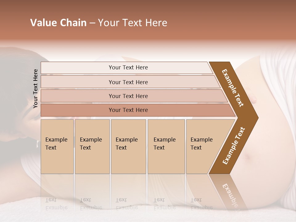 Isolated Feminine Navel PowerPoint Template