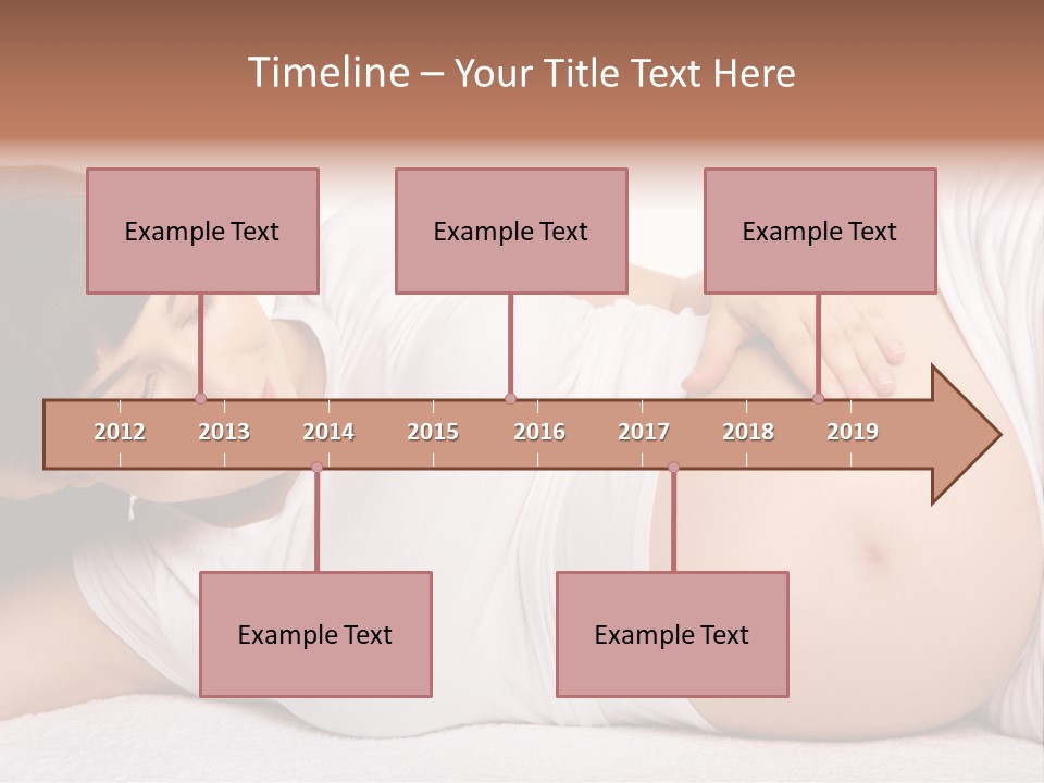 Isolated Feminine Navel PowerPoint Template