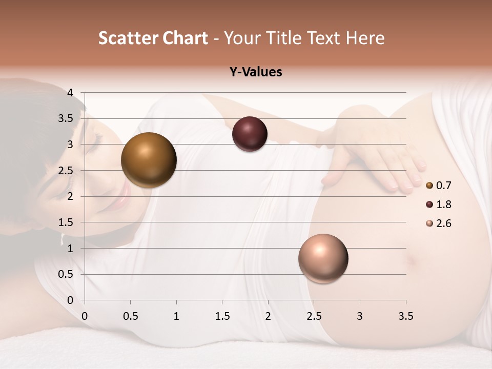 Isolated Feminine Navel PowerPoint Template