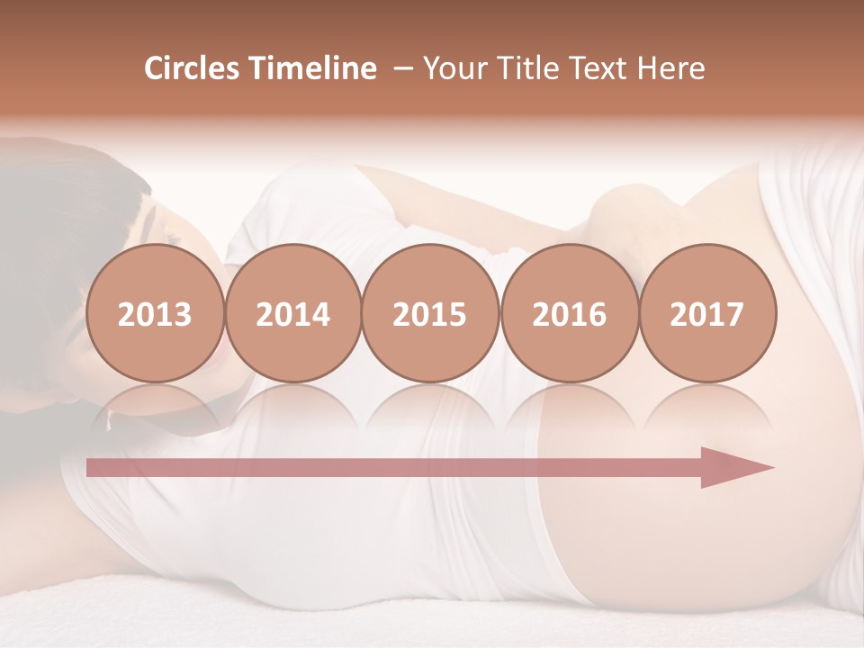 Isolated Feminine Navel PowerPoint Template