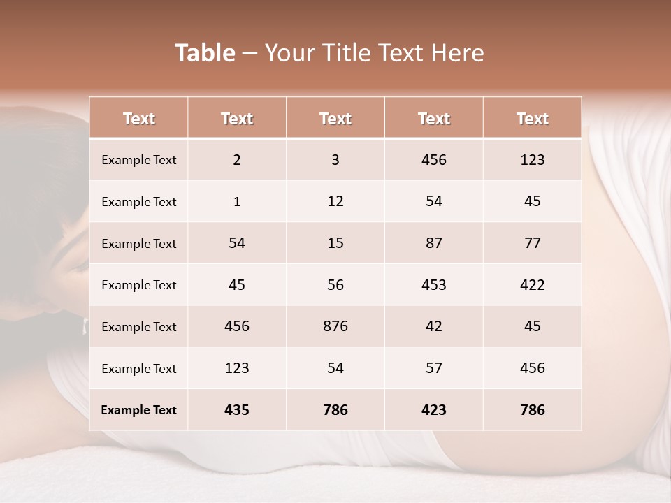 Isolated Feminine Navel PowerPoint Template