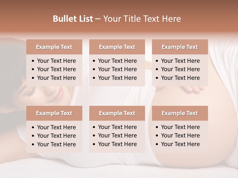 Isolated Feminine Navel PowerPoint Template