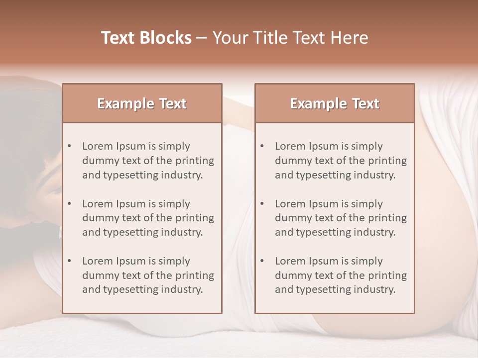 Isolated Feminine Navel PowerPoint Template