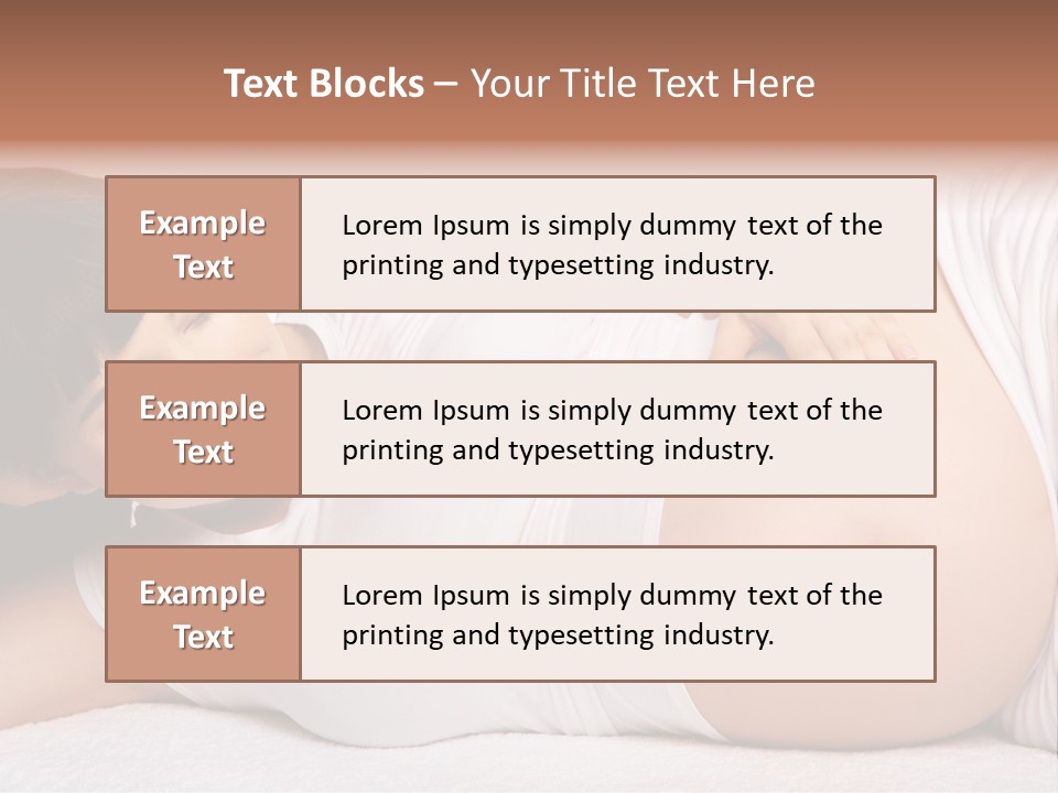 Isolated Feminine Navel PowerPoint Template