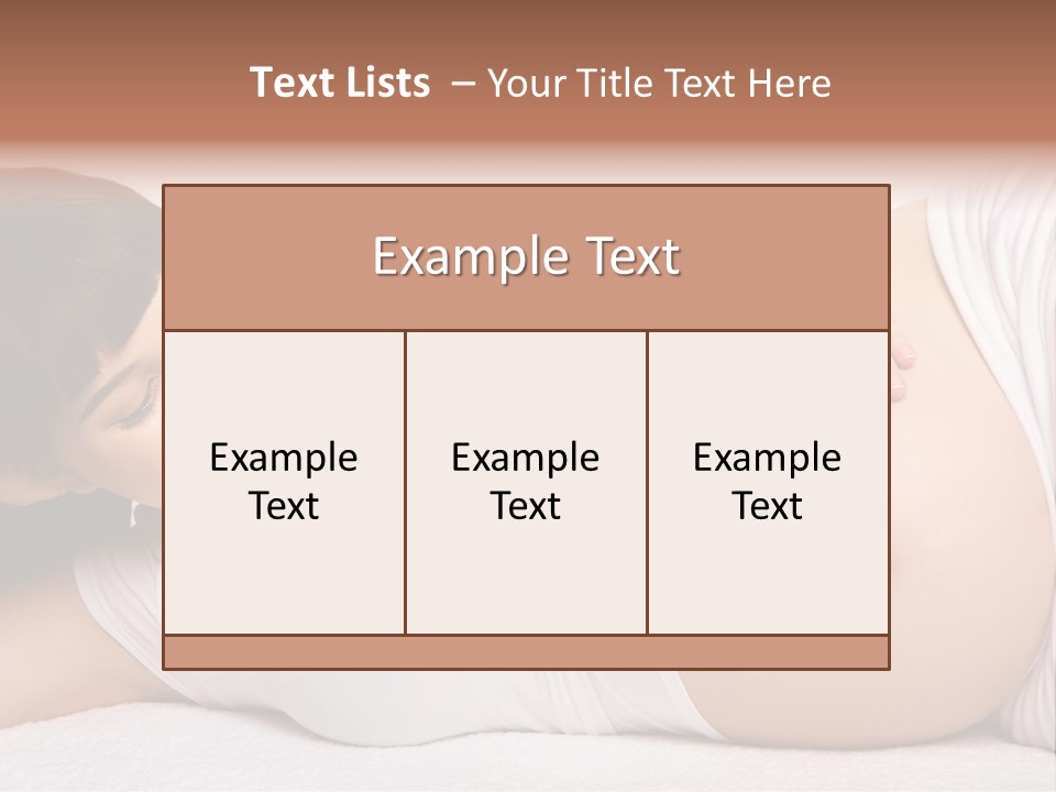 Isolated Feminine Navel PowerPoint Template