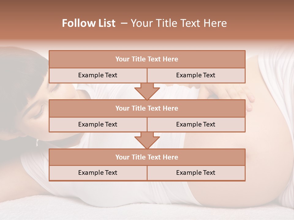Isolated Feminine Navel PowerPoint Template