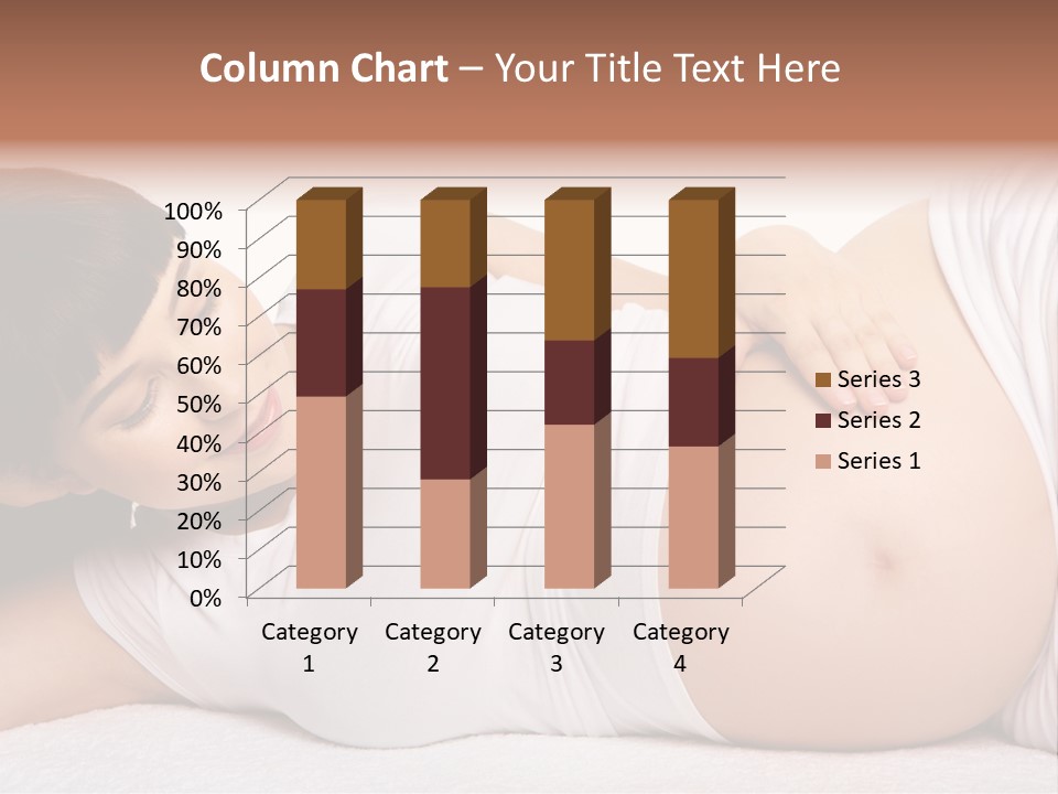 Isolated Feminine Navel PowerPoint Template