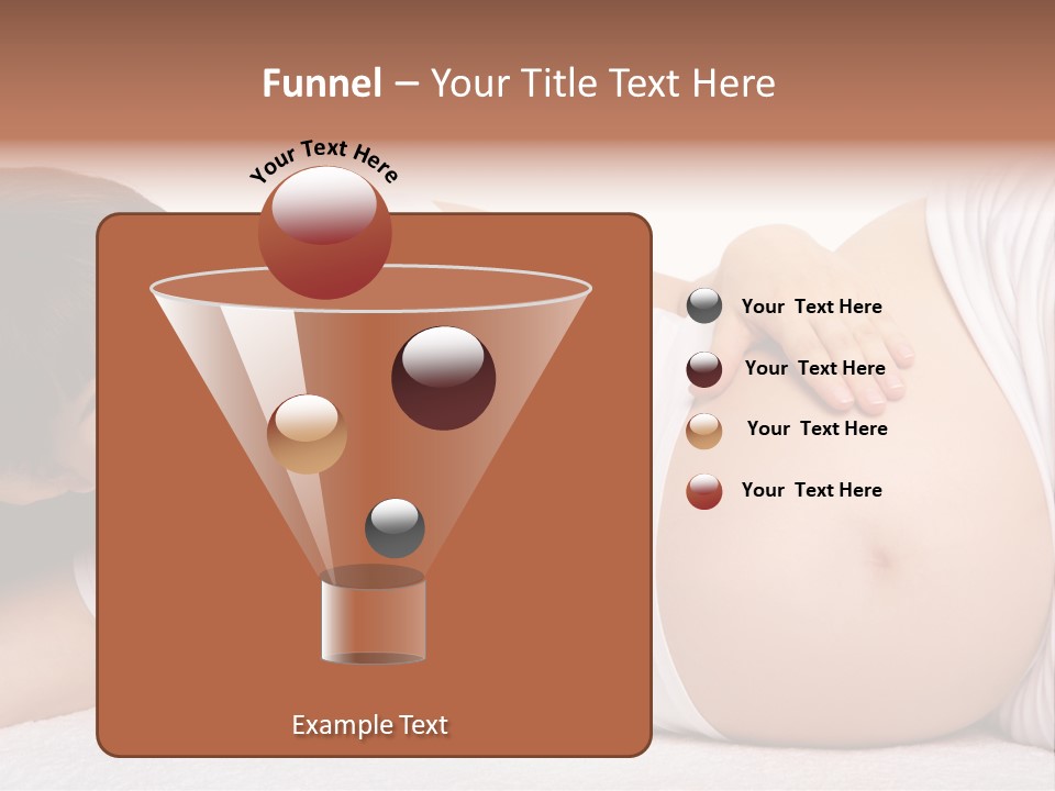 Isolated Feminine Navel PowerPoint Template