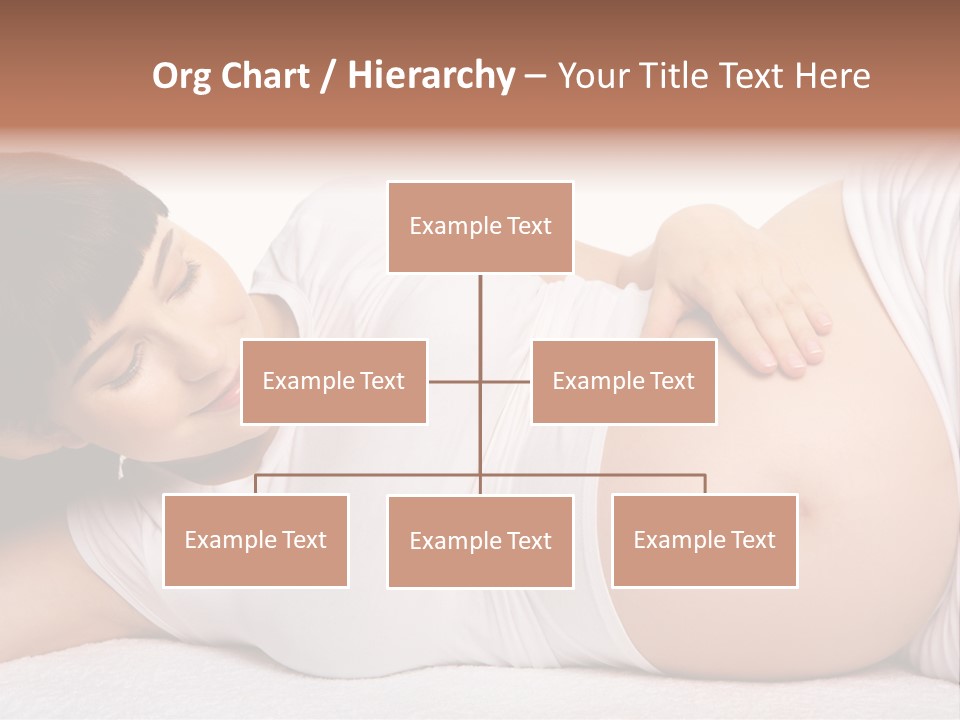 Isolated Feminine Navel PowerPoint Template