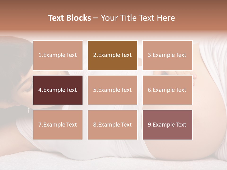 Isolated Feminine Navel PowerPoint Template