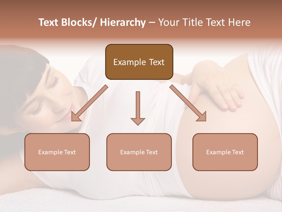 Isolated Feminine Navel PowerPoint Template