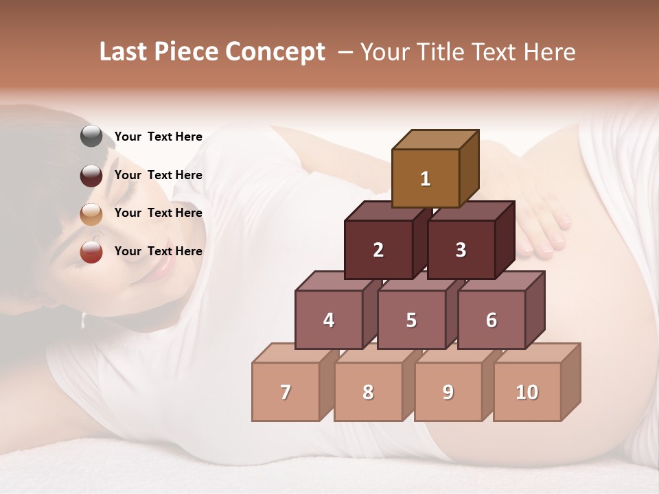 Isolated Feminine Navel PowerPoint Template